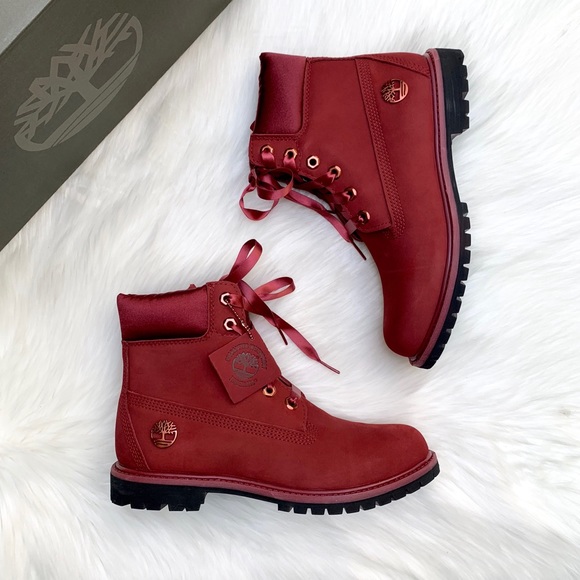Timberland Shoes - Timberland Premium 6” Waterproof Burgundy Boots